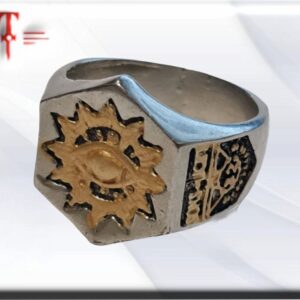Anillo talismán sol gracias a las diversas formas y estilos que se pueden crear con el acero inoxidable