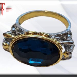 Anillo Zafiro mod A122 gracias a las diversas formas y estilos que se pueden crear con el acero inoxidable
