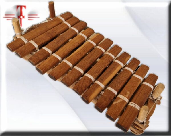 Balafón africano 11 notas es un instrumento idiófono de teclado de madera