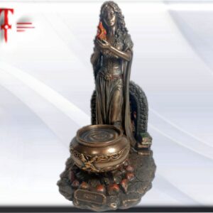 Escultura Estatua Diosa Brigida , Diosa del corazón y del Hogar, seres y dioses mitológicos Medidas: 25cm / 9.85 Inch Peso: 1500gr