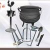 Juego de guerreros Ogun pack caldero osun y herramientas oggun santeria