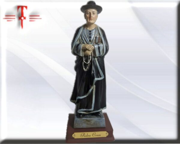 Figura estatua del Padre Cruz , Santos y Vírgenes católicos , productos Religiosos Máxima Calidad Europea .Material : resina . Medidas: 15.5cm / 6.10 Inch . Peso: 170 Gr