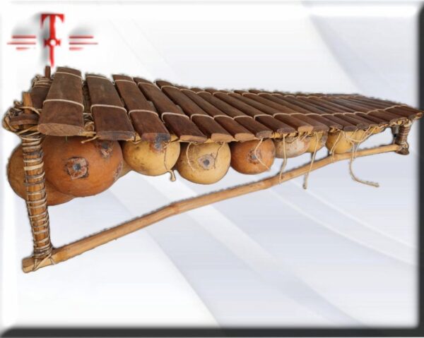 Balafón africano 21 notas es un instrumento idiófono de teclado de madera