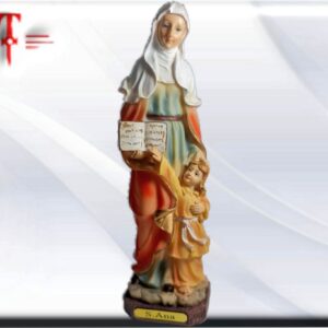 Virgen Santa Ana en pie Tamaño: 23cm / 7.87 Inch Peso : 290 gr Material : resina      Máxima calidad Europea . Productos religiosos