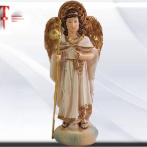 Arcángel Rafael 8cm es uno de los ángeles más importantes tanto en las religiones abrahámicas como en la espiritualidad moderna de la Nueva Era.
