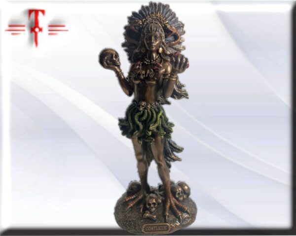 Figura estatua escultura de Coatlicue Diosa azteca de la Tierra  Tamaño