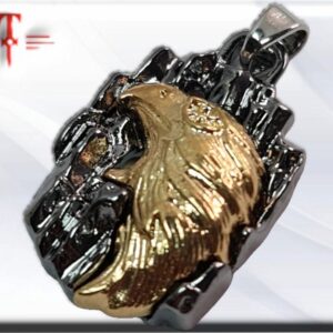 Colgante cabeza águila La joyería de acero inoxidable es reconocida por su larga duración y resistencia.
