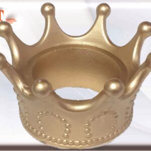 corona para eleguá que se le pone al oricha Elegguá para contribuir al mantenimiento de la posición y poder del religioso, Peso: 138gr Medidas: 10*5*5cm material Resina diametro interior : 4.5cm diametro exterior: 7.5cm Elegguá. Es uno de los siete dioses fundamentales del Panteón Yoruba. Por su gran importancia es el primero en ser llamado en todo acto religioso o festividad y el último en despedirse. Los adoradores lo consideran el inicio y el fin de todos los caminos, el nacimiento y la muerte, el bien y el mal. Dentro de las funciones más importantes que tiene esta deidad es la de ser mensajero de los dioses, si él lo quiere, nada de lo que se le ofrenda a estos les llega.