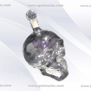 Cráneo de cristal botella
