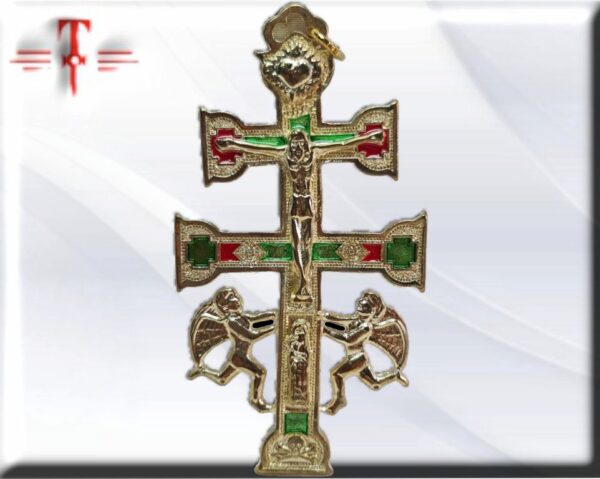 Cruz de Caravaca 13cm Se utiliza por su gran poder protector contra todo mal. para poner detrás de las puertas
