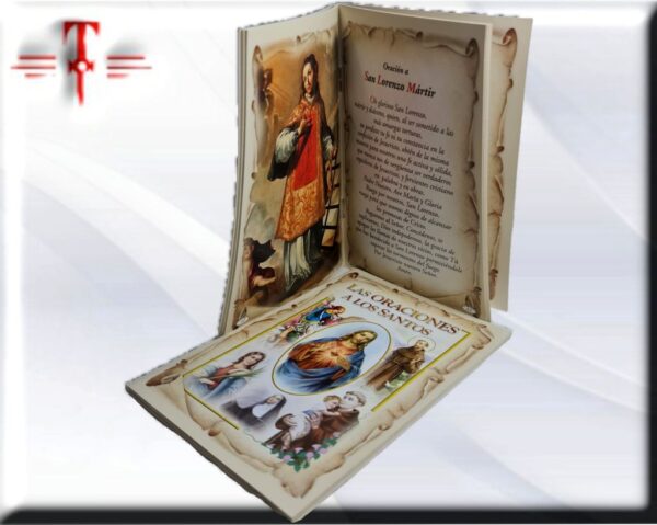 Las oraciones a los Santos , Precioso libro con ilustraciones y oraciones y devociones a los Santos más representativos.