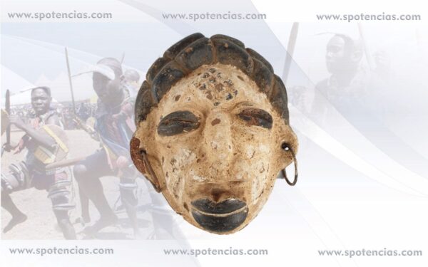 Máscara Igbo terracota Ref