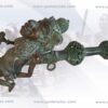 Pipa bronce tallada Ref