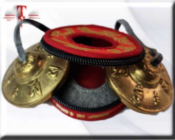 Platillos Tibetanos de bronce Tingsha Para terapia de relajación y sanación del sonido