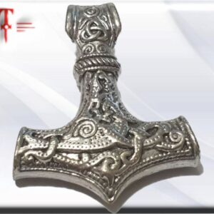Colgante talismán vikingo Thor era uno de los dioses más venerados por los antiguos escandinavos. Era el dios del trueno y de la guerra