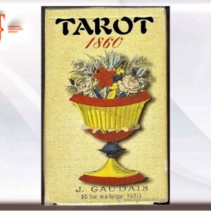 tarot 1860 . Consta de 78 CARTAS  peso 158gr. Un tarot de estilo de Marsella con la reproducción de un Tarot publicado en París en 1860 por J. Gaudais. Editado por Fournier. Contiene 22 arcanos mayores y 56 arcanos menores. Cuenta la leyenda que la historia del Tarot se remonta a las primeras décadas del siglo XIII cuando los mercaderes del Mediterráneo recorrían la extensa Ruta de la Seda