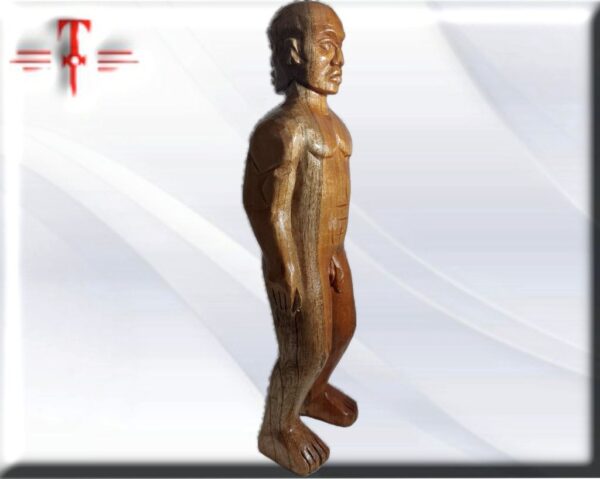 Muñeco Agriyelu de madera se utiliza como eshu en el signo Osalofobeyo. peso: 448 gr material : madera dimensiones: 33 CM / 12.99"