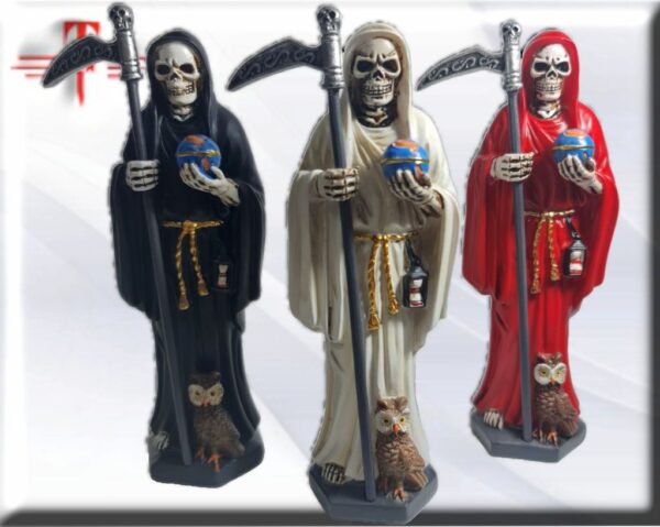 Santa Muerte 15cm , Santísima Muerte es una figura popular mexicana que personifica el fallecimiento de la persona y es objeto de culto.