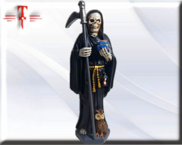 Santa Muerte 15cm , Santísima Muerte es una figura popular mexicana que personifica el fallecimiento de la persona y es objeto de culto.