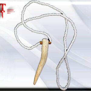 Cuerno Amuleto Protección , protege y fortalece contra brujerías y mal de ojo Elemento ritualizado y cargado por Hounnon del Voudu . Dimensión del colgante 11 cm / 4.33 Inch . largo con el colgante 50cm / 19.68 Inch