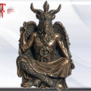 Estatua , escultura , Baphomet , Imagen de Satan , Diablo , Lucifer , Inframundo peso: 376 gr dimensiones: 12cm / 4.72 Inch material: resina de alta calidad Color : Bronce