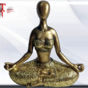 Figura Yoga postura Padmasana Dimensiones: 18cm / 7.08 Inch Peso: 296 gr El yoga es una práctica que conecta el cuerpo, la respiración y la mente. Esta práctica utiliza posturas físicas, ejercicios de respiración y meditación para mejorar la salud general. El yoga se desarrolló como una práctica espiritual hace miles de años.