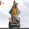 Virgen de la caridad del cobre 26 cm peso: 517 gr dimensión: 26cm / 10.23 Inch . Material :resina .La Virgen de la Caridad del Cobre, Santa María la Virgen, o la Virgen Mambisa Su imagen se encuentra en el poblado de El Cobre, Cada año, el 8 de septiembre se le rinde homenaje en ese sitio. La Virgen de la Caridad del Cobre es venerada en los cultos sincréticos afrocubanos como Ochún, la diosa del amor y del dinero, dueña de las aguas dulces. La imagen de la Caridad del Cobre está vinculada a la historia patria, pues acompañó a las tropas del Ejército Libertador en los campos de guerra contra la colonia española.