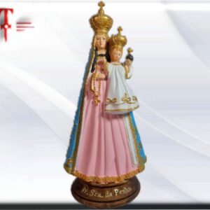 Nuestra Señora da Penha , Santos y Vírgenes católicos Religiosos , Máxima Calidad Europea . Material : resina Medidas: 20cm /7.87 Inch Peso: 280 Gr.