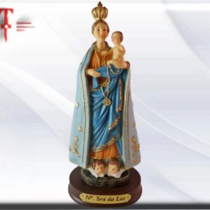 Nuestra Señora de la Luz , Máxima Calidad Europea . Material : resina Medidas: 23cm / 9.05 Inch Peso: 320 Gr