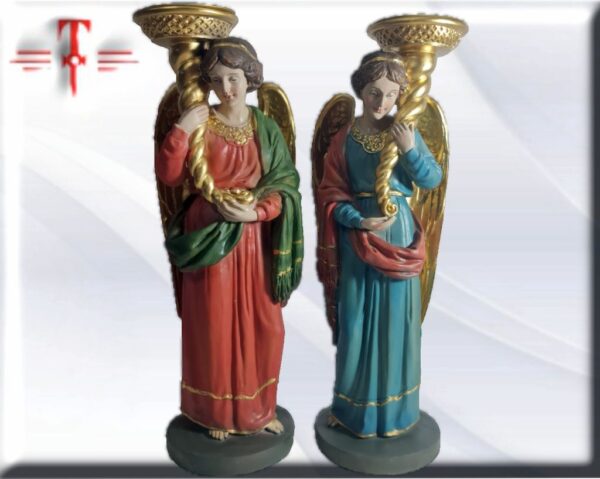 Velero Ángel de Pies , vírgenes y santos católicos , productos católicos Peso: 550 gr medidas: 27 cm / 10.62 Inch material: resina