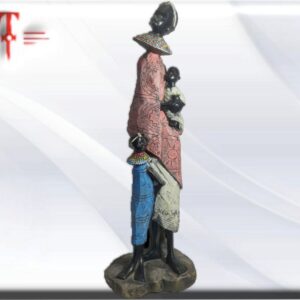 Mujer africana , decoración africana Tamaño : 32cm /12.59 Inch Peso :405 gr Material : resina