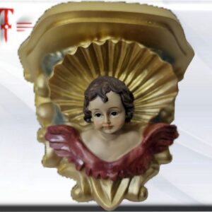 Mensula cabeza de ángel, vírgenes y santos católicos , productos religiosos Peso: 143 gr medidas: 9*9 cm / 3.54*3.54 Inch material: resina