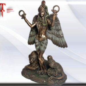 Escultura Estatua Diosa Ishtar diosa mesopolitamiana del Amor y del Poder , seres y dioses mitológicos Medidas: 23cm / 9.05 Inch Peso: 695gr