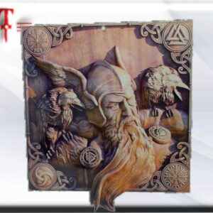 Dios Odín cuadro metacrilato Peso :100 gr Medidas 17*20cm Material: metacrilato Odín está considerado como el líder de los dioses Aesir según la mitología nórdica. Es el dios de la guerra, de la muerte, de la sabiduría, de la poesía y de la magia.