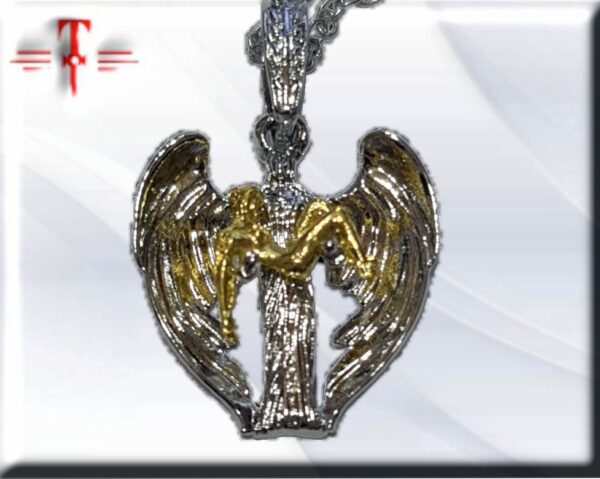 colgante Angel con jesus Las joyas han tenido multitud de usos a lo largo de la historia: Como símbolo de riqueza. Uso funcional. Simbolismo (para indicar estatus o pertenencia). Protección (en forma de amuleto).