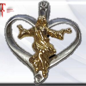 Corazón con Jesús Las joyas han tenido multitud de usos a lo largo de la historia: Como símbolo de riqueza. Uso funcional. Simbolismo (para indicar estatus o pertenencia). Protección (en forma de amuleto).