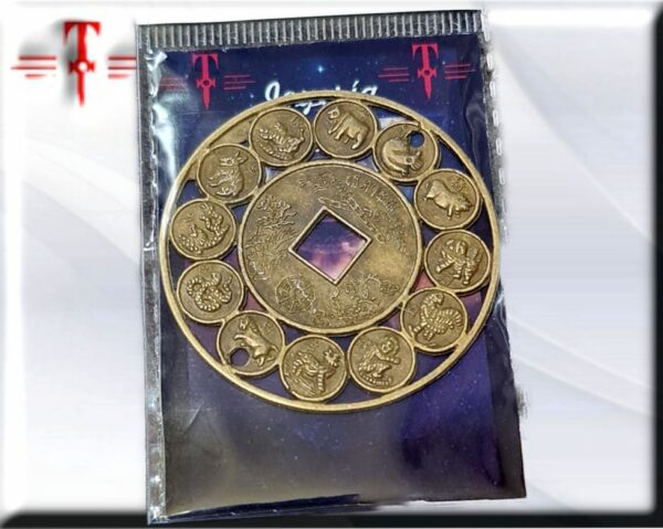 Moneda china Horoscopo Las joyas han tenido multitud de usos a lo largo de la historia: Como símbolo de riqueza. Uso funcional. Simbolismo (para indicar estatus o pertenencia). Protección (en forma de amuleto). Tamaño: 40mm