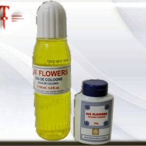 Pack six Flowers colonia + talco
