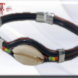 Bracelet , cowrie , Original from Benín Proteccion , suerte amuleto , Ajustable