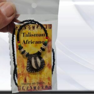 Amuleto africano atrae suerte amuletos arte africano -Secretos del vodoun de los Fon , Benín - arte religioso Son originales y artesanales preparados por guerrero de la medicina tradicional Africana de Benin