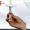 Crucifijo metal 12cm - Imagen 3