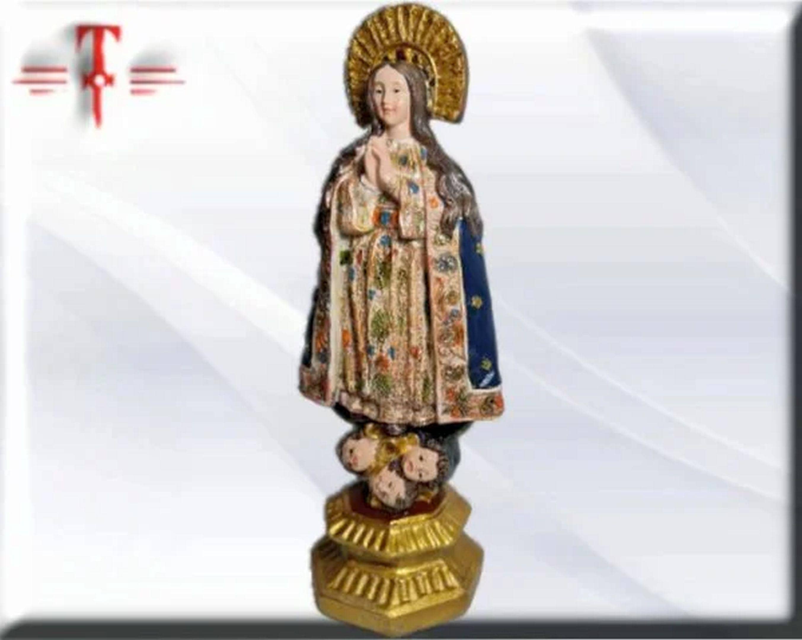 Figura de la Virgen de la Inmaculada en Resina Premium – 21 cm , productos Religiosos - Image 4
