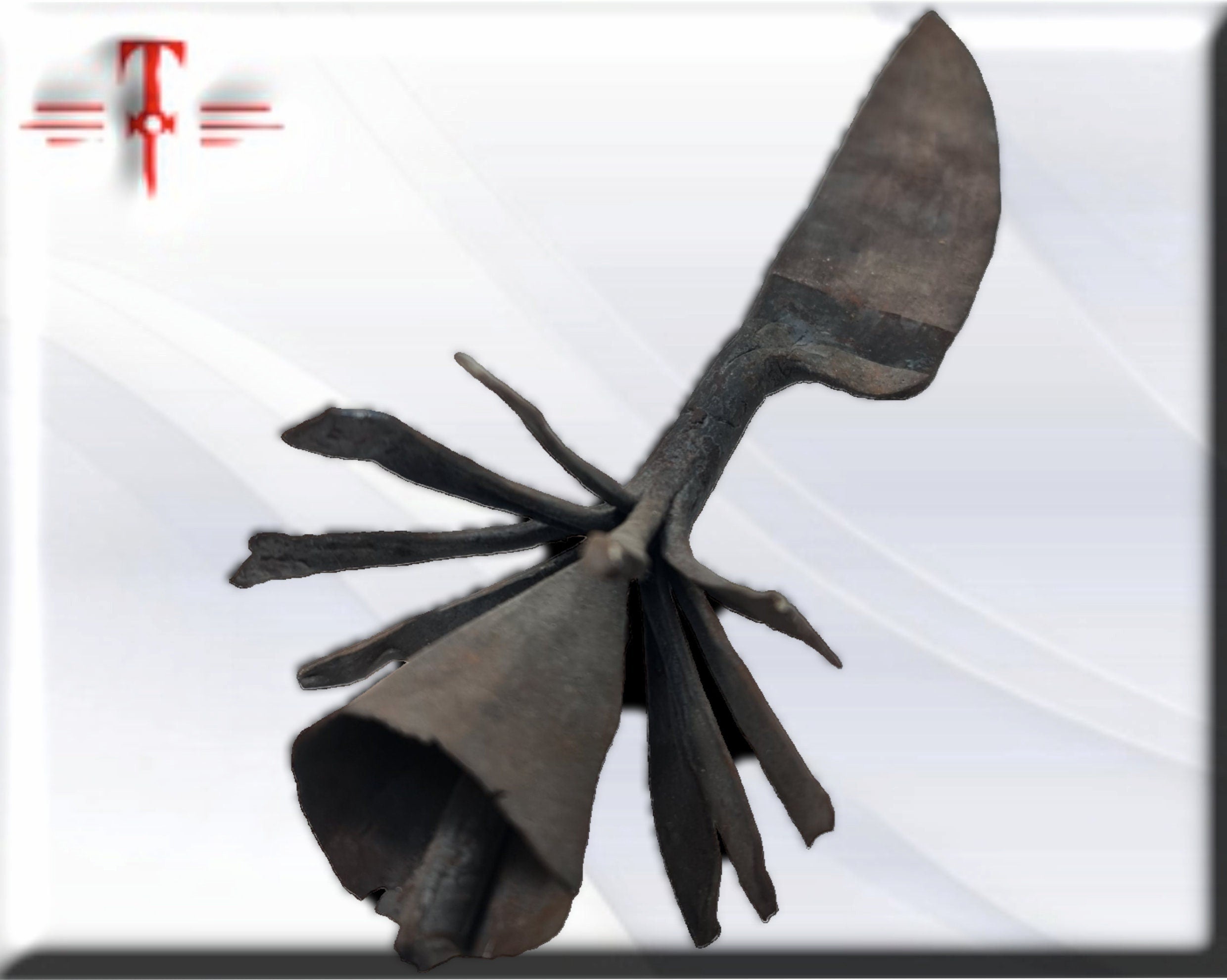 Egoun Agogó ceremonial con corona , Original , hecho a mano en Benín, africa , Voduns , Vodoun deidades africanas , African art , vudu - Imagen 2