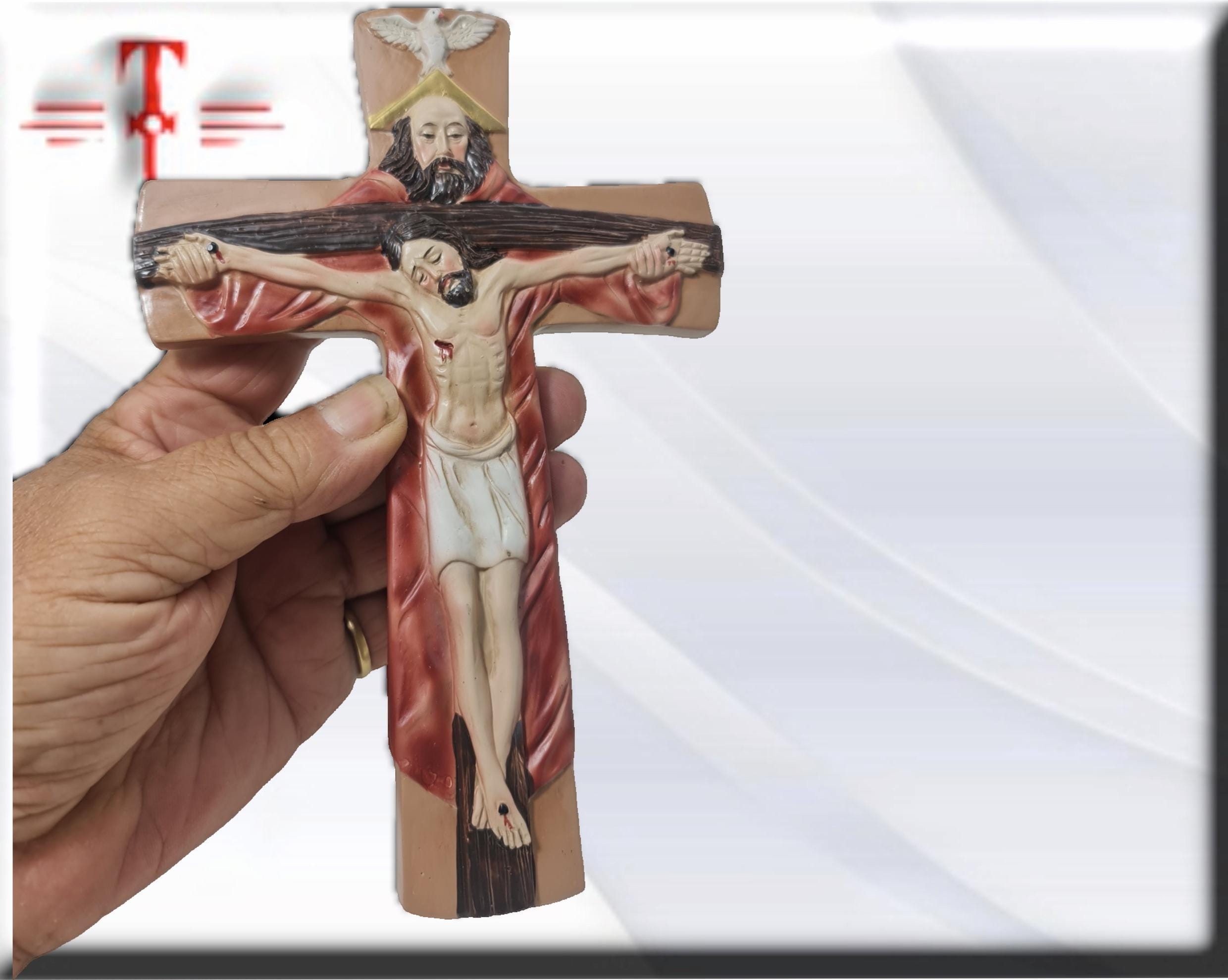 Crucifijo Cruz San Damian . Catholic Saints and Virgins, Religious products, - Imagen 6