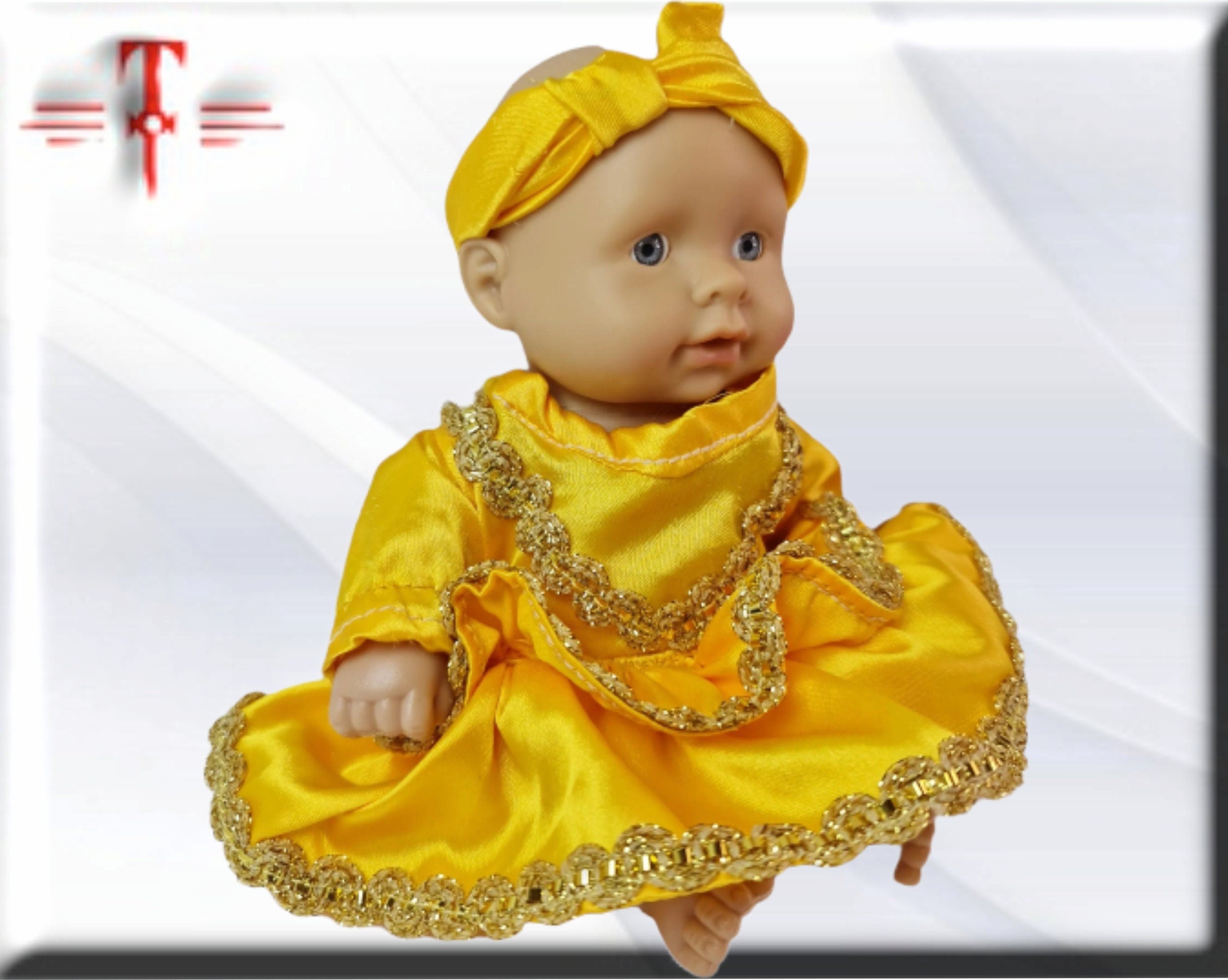 Muñeca Orisha Oshún , Diosa de las aguas dulces , Deidad del Panteón Yoruba - Imagen 3