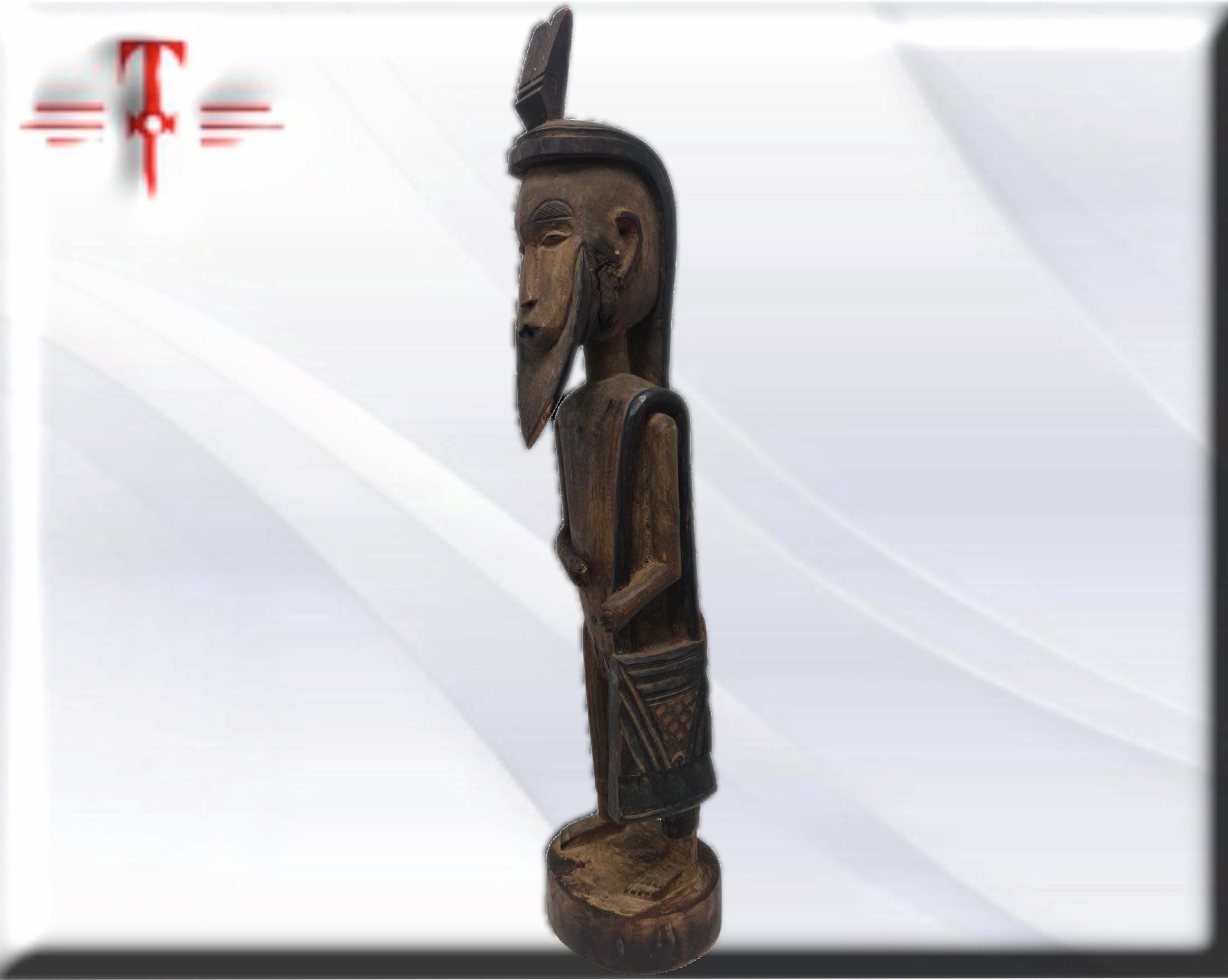 Estatua fetiche mensajero Mali , arte africano , Galería de arte , antigüedad - Imagen 4