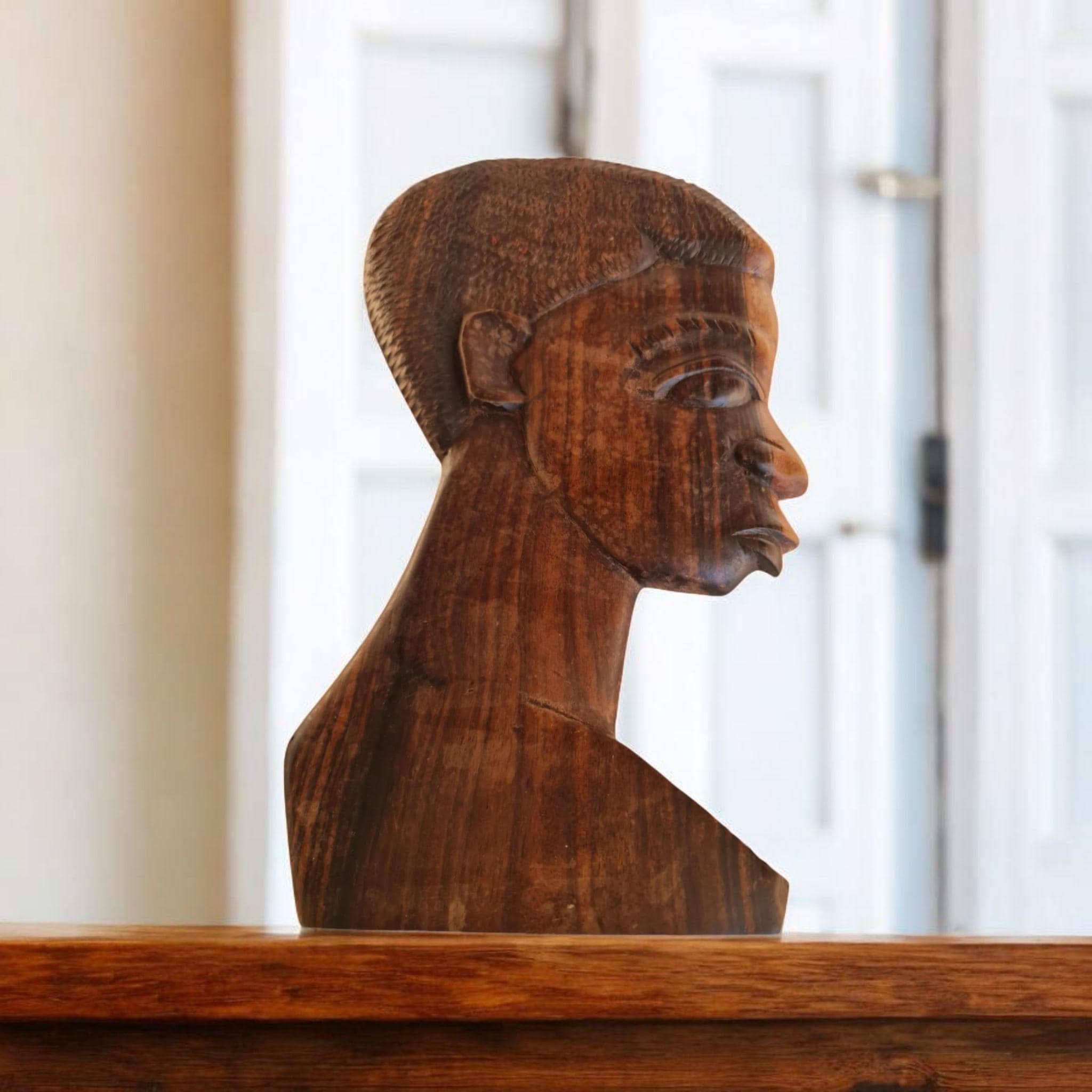 Talla Antigua Mujer Africana (Mali) – Exclusiva Pieza Decorativa de Galería (30 cm)