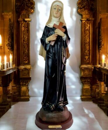 Estatua Santa Rita de Casia 62cm . Catholic Saints and Virgins, Religious products,