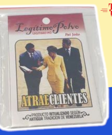 Polvos atrae clientes