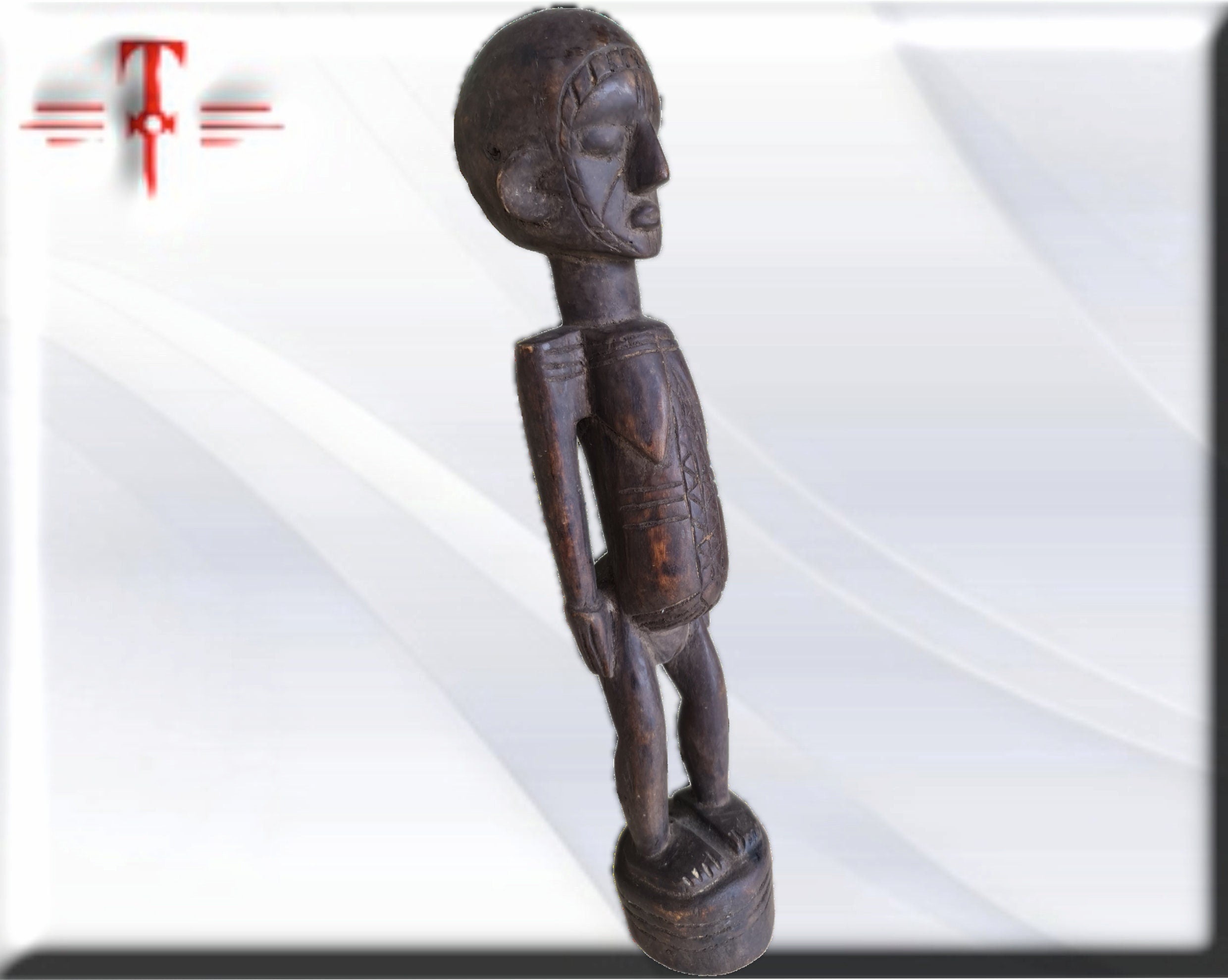 Fetiche Magbetu Congo Tribal , arte Africano , Galería de arte , hecho a mano - Imagen 4